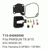 Outboard Marine Carburetor Tune-Up Kits for Parsun T9.9/15 63V-W0093-00 - YAMHA  9.9FMH/15FMH - 2 Stroke - T15-04060090 - Parsun